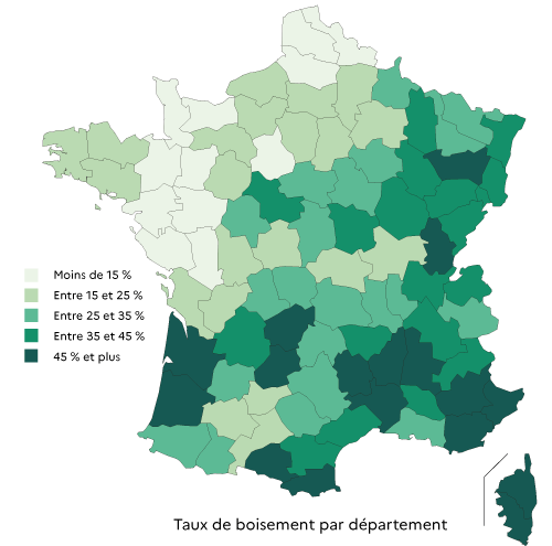 Cartes des forêts de France